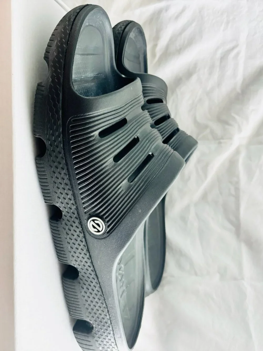 Cole Haan ZERØGRAND 360 Black Slide Sandals Men's Size 12 Comfort Recovery